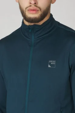 Clearance Sprayway Fleece Dornie Jacket Marine Blue