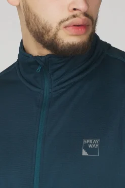 Clearance Sprayway Fleece Dornie Jacket Marine Blue