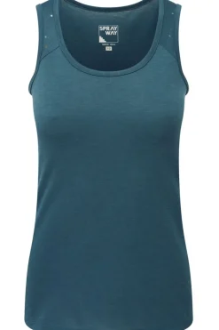 New Sprayway Top Partial Printed Vest Marine Blue