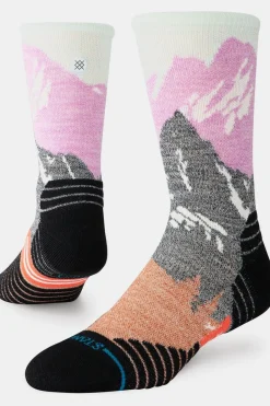 Outlet Stance Wandelsokken Out Of Range Mid Wool Crew Berry