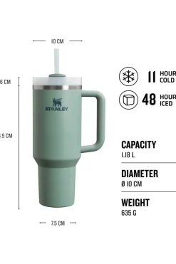 Fashion Stanley Drinkfles The Quencher H2O Flowstate Tumbler 1.18L Shale