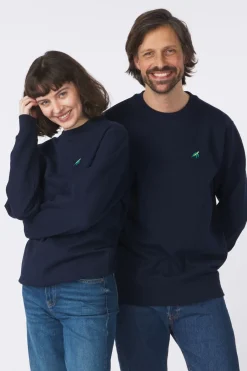 Hot STRØM Trui  Turtle Navy Blue