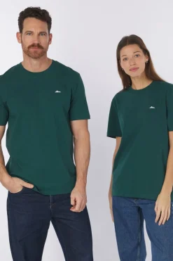 Discount STRØM T-Shirt Snowy Mountain Glaced Green