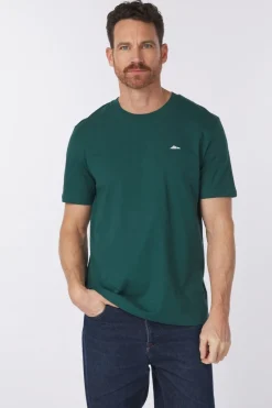 Discount STRØM T-Shirt Snowy Mountain Glaced Green
