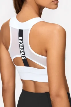 Hot Stronger Sport Bh Bounce Sports Bra White