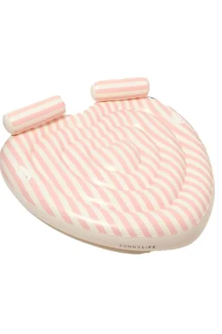 Clearance Sunnylife Speelgoed Twin Heart Lie-On Stole My Heart Pink Stripe white/light pink