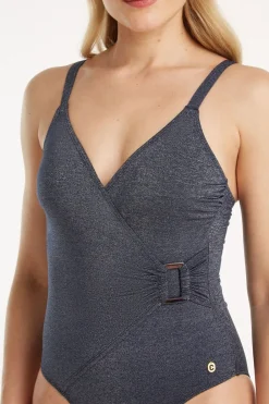 Discount Ten Cate Beach Badpak V-Neck Padded Royal Blue