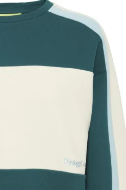 Best The Jogg Concept Trui Jcsage Block Sweat Deep Teal