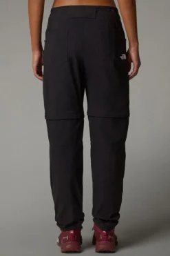 Sale The North Face Afritsbroek W Exploration Conv Reg Straight Pant - E Tnf Black