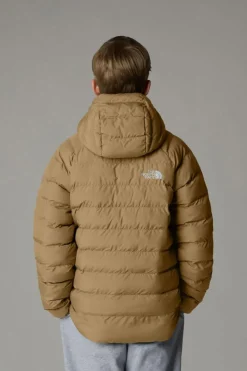 Clearance The North Face Donsjas B Reversible Perrito Hooded Jacket Khaki Stone