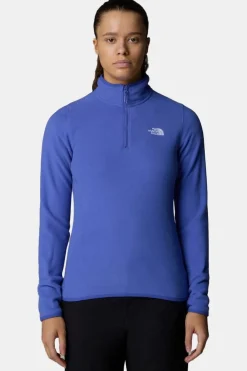 Fashion The North Face Fleece 100 Glacier 1/4 Zip - Eu Indigo Plum
