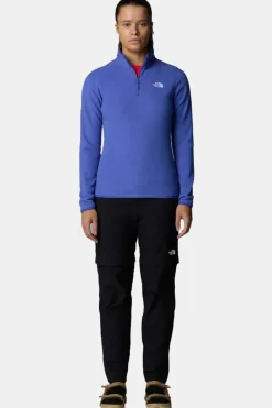 Fashion The North Face Fleece 100 Glacier 1/4 Zip - Eu Indigo Plum