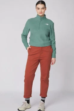 Outlet The North Face Fleece 100 Glacier Half Zip Dark Sage