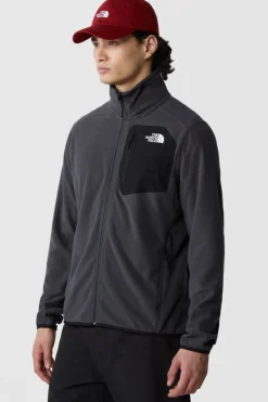 Fashion The North Face Fleece Experid Grid Jacket Asphalt Grey/Tnf Black