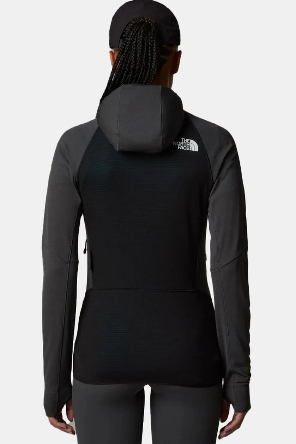 Fashion The North Face Fleece W Bolt Polartec Hoodie dark grey/black