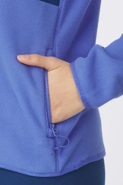 Best The North Face Fleece W Glacier Heavyweight 1/2 Zip Jacket Indigo Plum/Estate Blue
