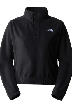 New The North Face Fleece W Homesafe Snap Neck Pullover Tnf Black-Tnf Black