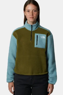 Outlet The North Face Fleece Yumiori 1/4 Zip dark khaki/mid blue