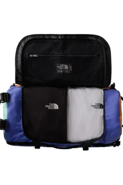Sale The North Face Reistas Base Camp Duffel S 50L Indigo Plum-Bright Foam-Papaya