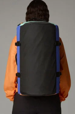 Sale The North Face Reistas Base Camp Duffel S 50L Indigo Plum-Bright Foam-Papaya