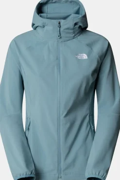 New The North Face Softshell Jas W Nimble Hoodie Shallow Blue