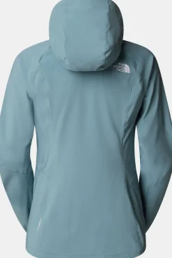 New The North Face Softshell Jas W Nimble Hoodie Shallow Blue