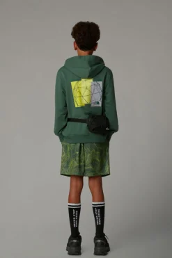 Outlet The North Face Trui Boy’S Graphic Relaxed Hoodie Duck Green