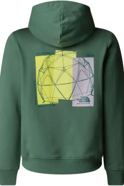 Outlet The North Face Trui Boy’S Graphic Relaxed Hoodie Duck Green
