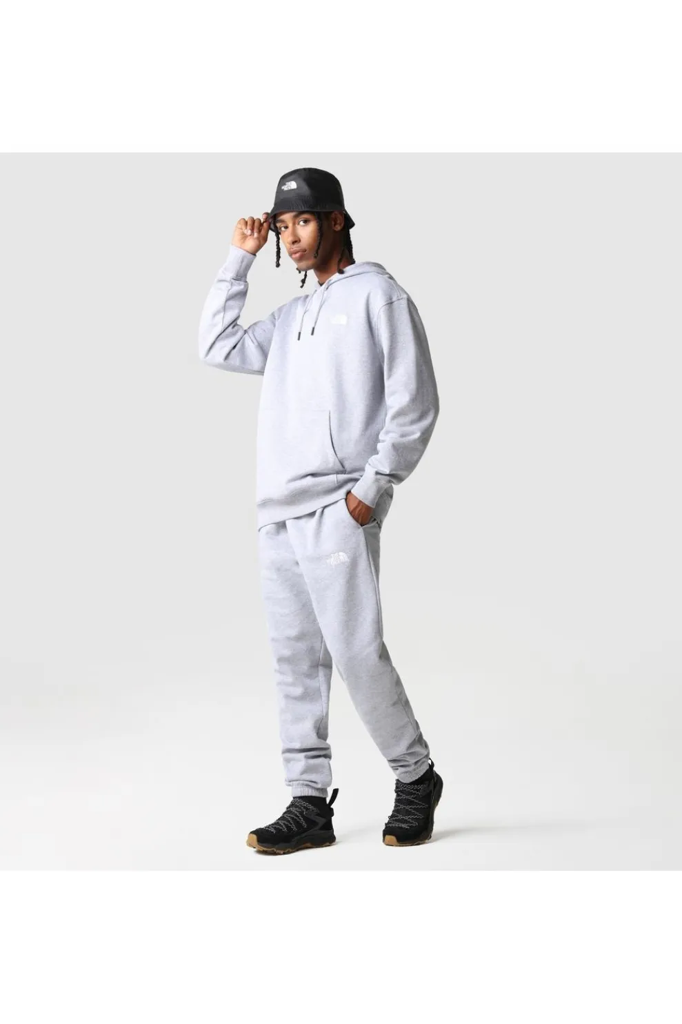 New The North Face Trui M Essential Hoodie Tnf Light Grey Heather