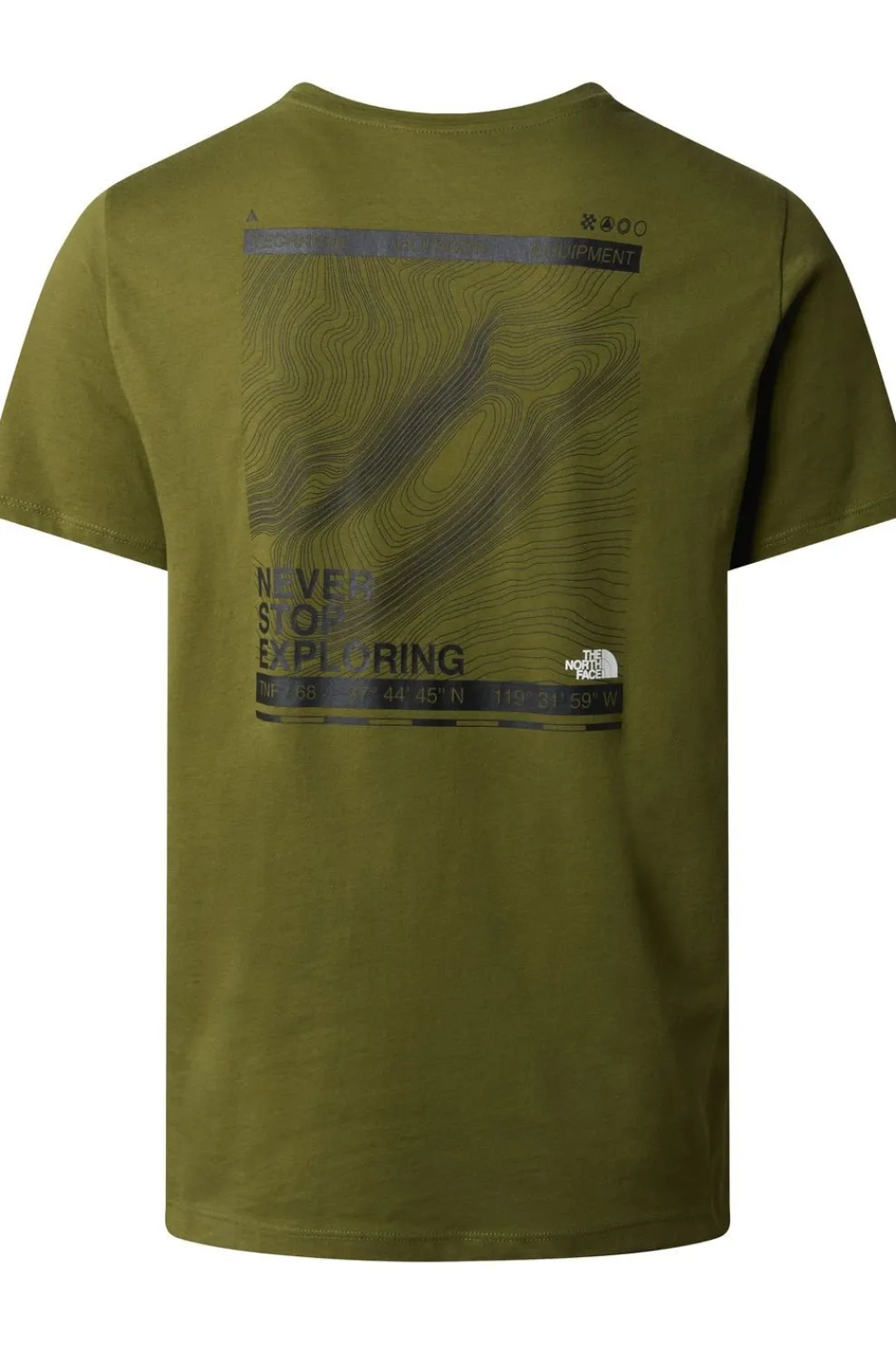 T-Shirt Foundation Mountain Lines Graphic Tee-The North Face Best