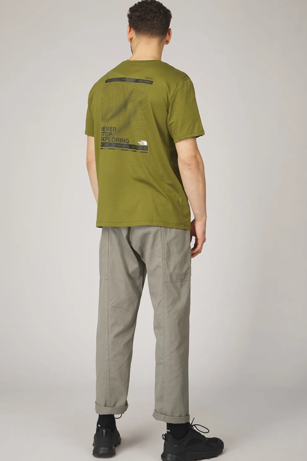 T-Shirt Foundation Mountain Lines Graphic Tee-The North Face Best