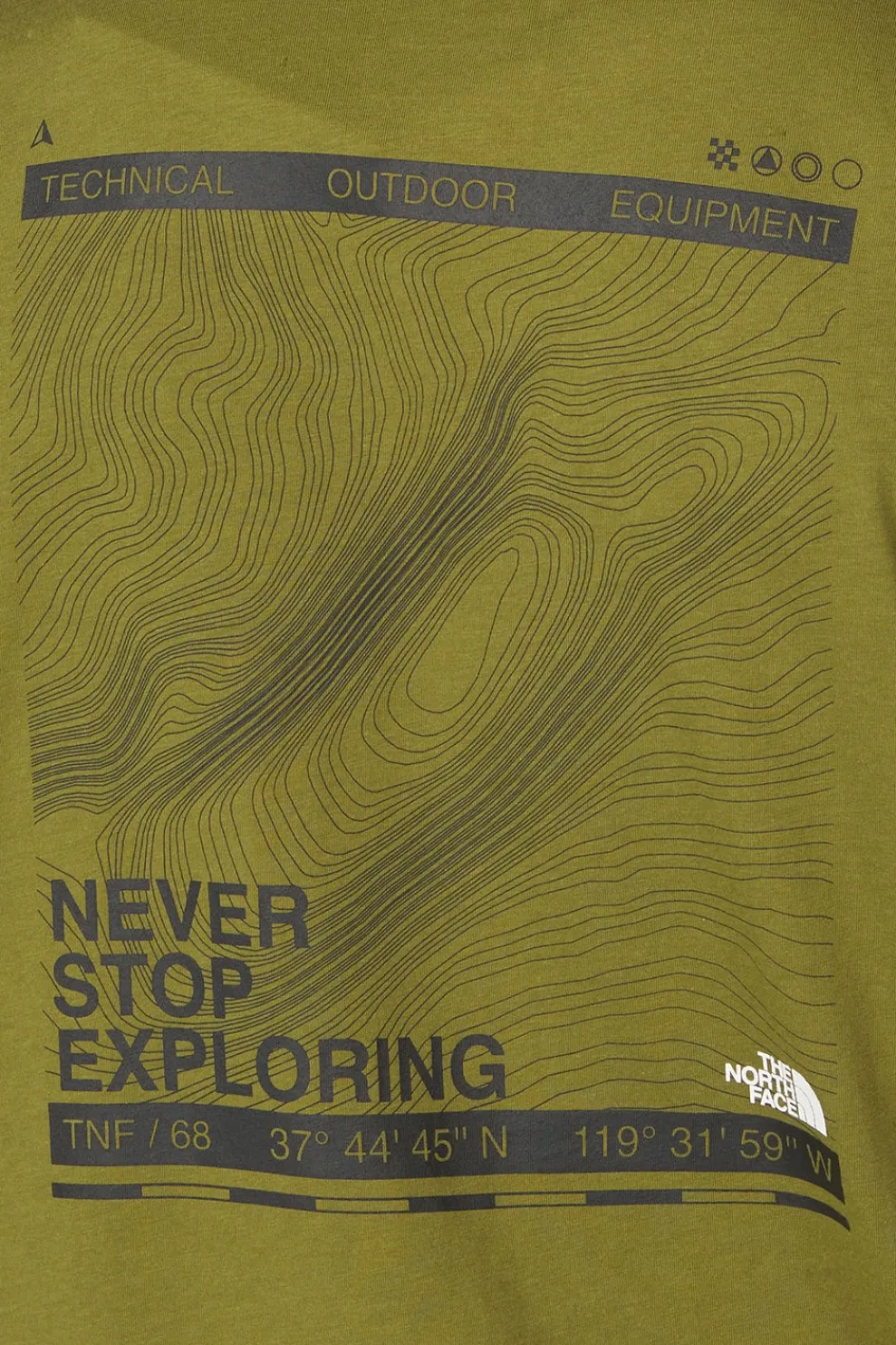 T-Shirt Foundation Mountain Lines Graphic Tee-The North Face Best