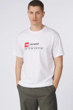 Best The North Face T-Shirt Gps Tee Antwerp Tnf White