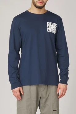 Outlet The North Face T-Shirt Mountain Play Ls Tee Summit Navy