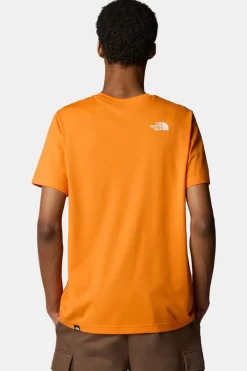 Best The North Face T-Shirt Simple Dome Tee orange