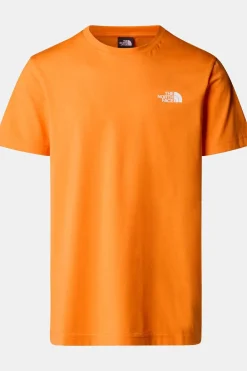 Best The North Face T-Shirt Simple Dome Tee orange