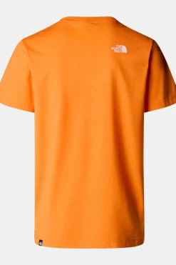 Best The North Face T-Shirt Simple Dome Tee orange