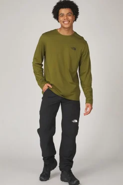 Online The North Face T-Shirt Simple Dome Ls Tee Forest Olive
