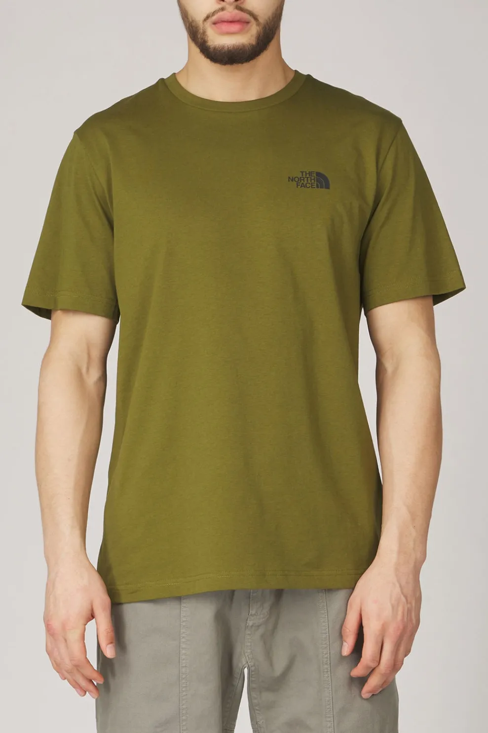 Outlet The North Face T-Shirt Simple Dome Tee Forest Olive