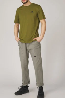 Outlet The North Face T-Shirt Simple Dome Tee Forest Olive