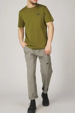 Outlet The North Face T-Shirt Simple Dome Tee Forest Olive