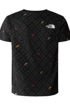 T-Shirt Teen S/S Simple Dome Tee Print Tnf Black Tnf Shado-The North Face Clearance