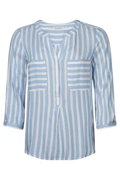 Best Tom Tailor Blouse 1016190 Light Blue/Stripes