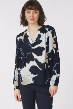 Best Tom Tailor Blouse 1045240 Navy Blue