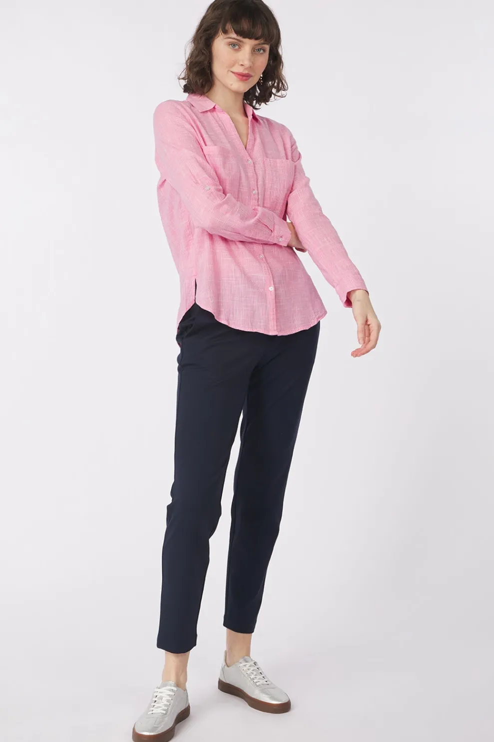 Discount Tom Tailor Hemd With Slub Structure Navy Blue