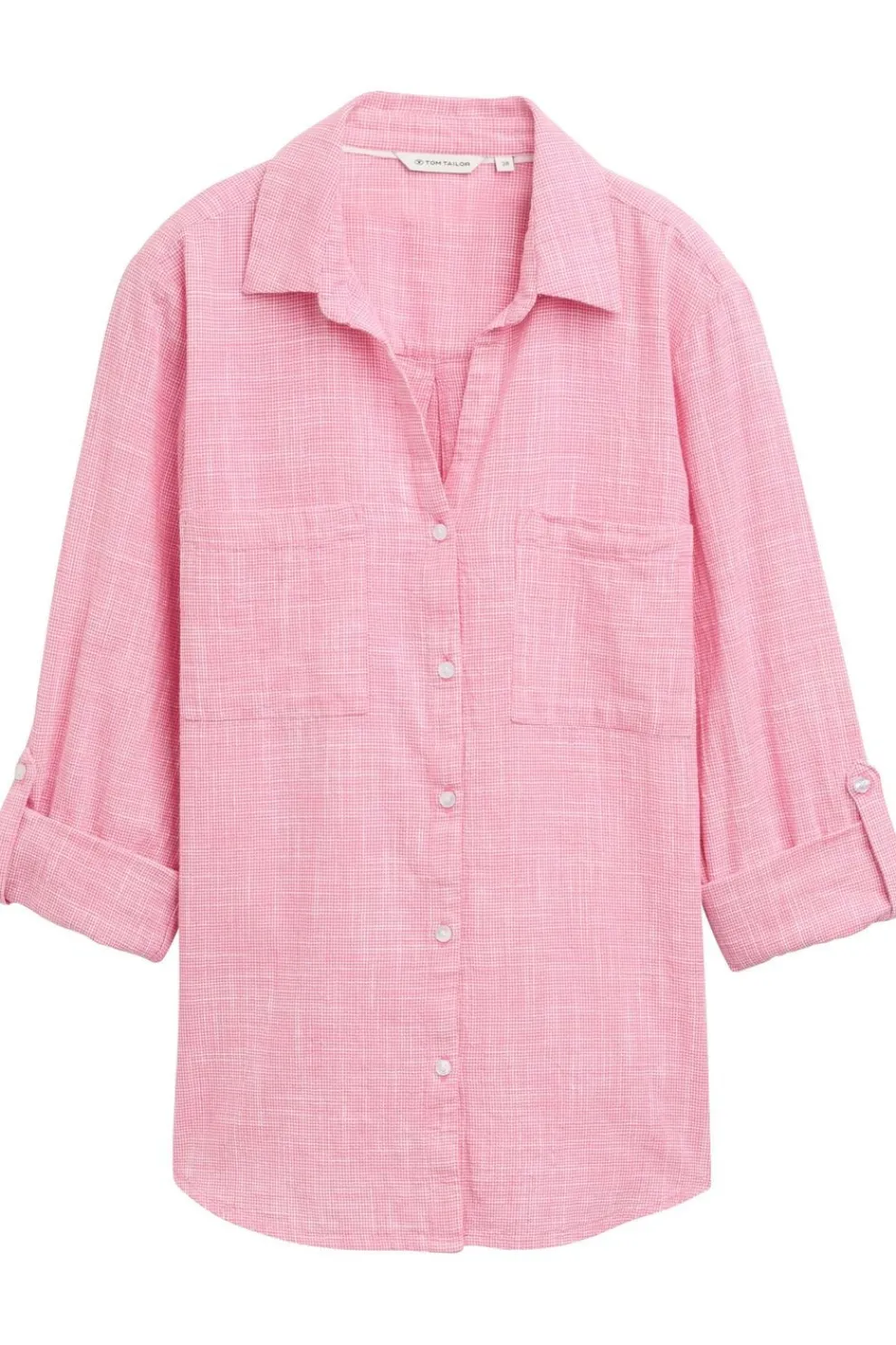 Discount Tom Tailor Hemd With Slub Structure Navy Blue