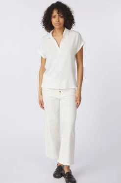 Best Tom Tailor Polo T-Shirt Polo Fabric Mix Whisper White