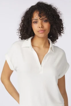 Best Tom Tailor Polo T-Shirt Polo Fabric Mix Whisper White