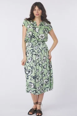 Discount Tom Tailor Rok 1045299 Light Green/Ass. Flower