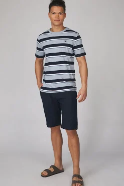 Discount Tom Tailor Short 1040229 White Multicolor Leaf Design